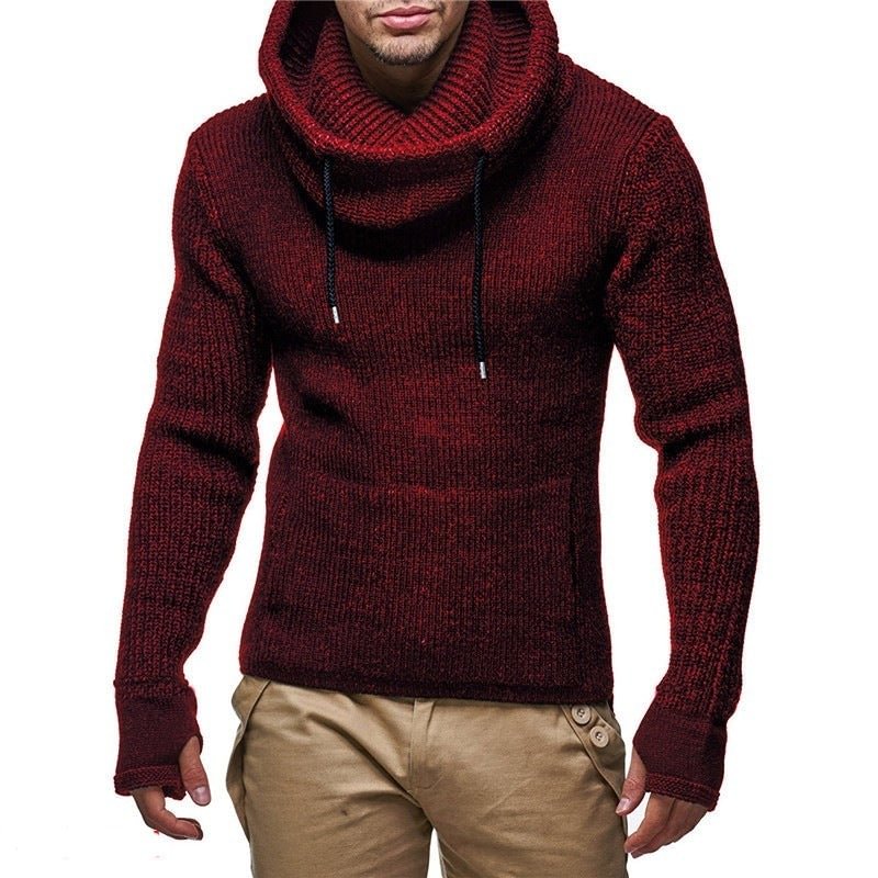 Men's Pullover Thickened Turtleneck Sweater-Corachic
