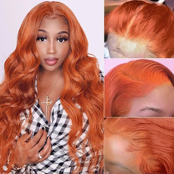 Eye-catching Wig丨10-28 Inches Ginger Body Wave Hair丨13×4 HD Lace Wig