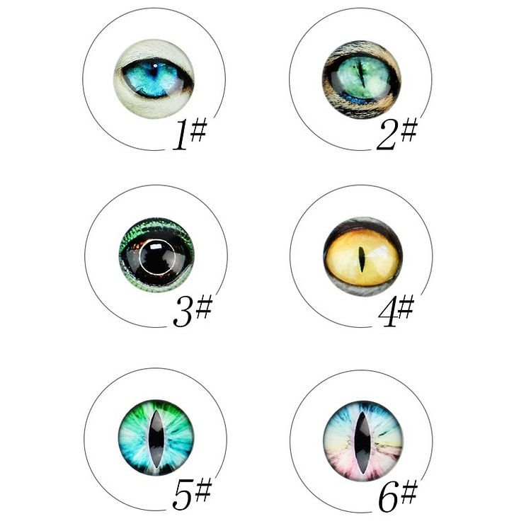 15 Styles Dragon Glass Eyes
