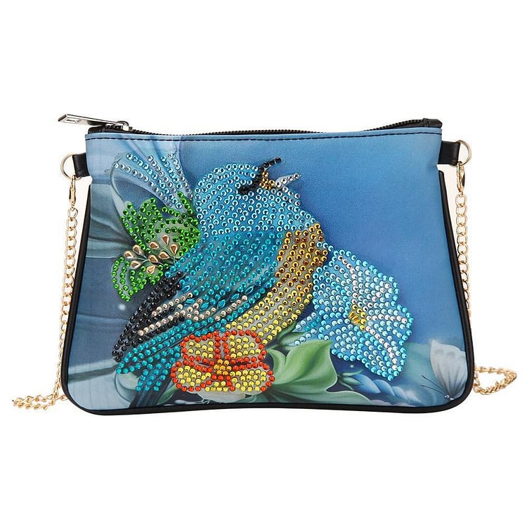 DIY Bird Special Shaped Diamond Painting Leather Chain Shoulder Bags Gifts