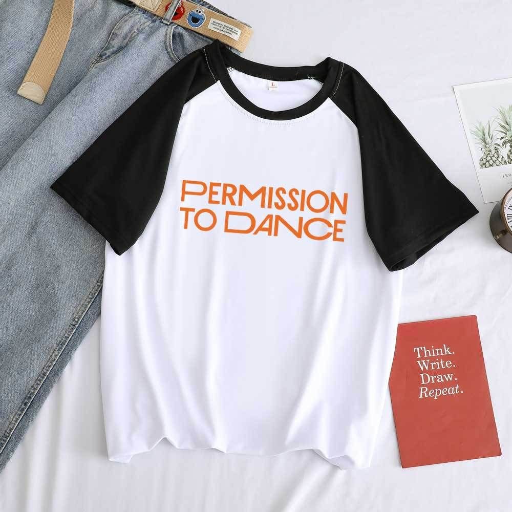 Butter Permission To Dance Print Colorblock T-shirt