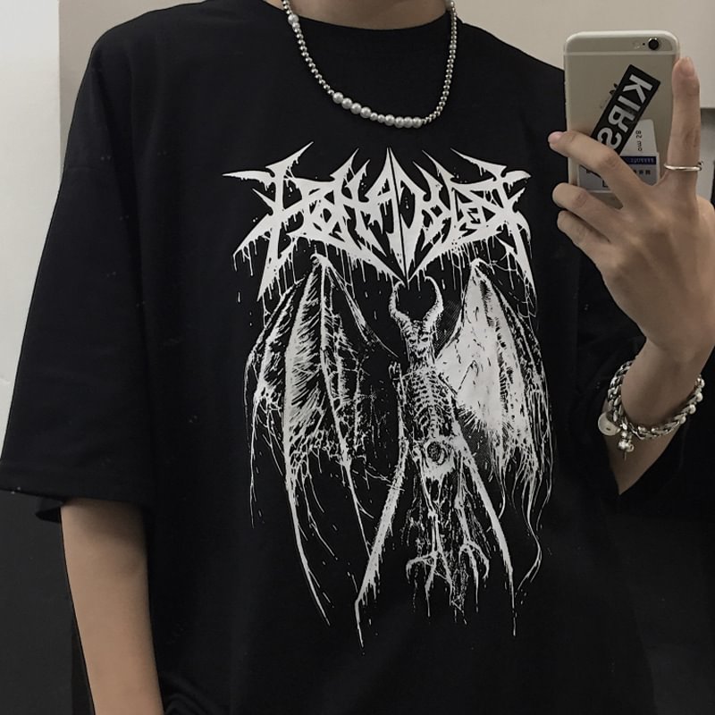 Gothic Devil Harajuku T-shirt / Techwear Club / Techwear