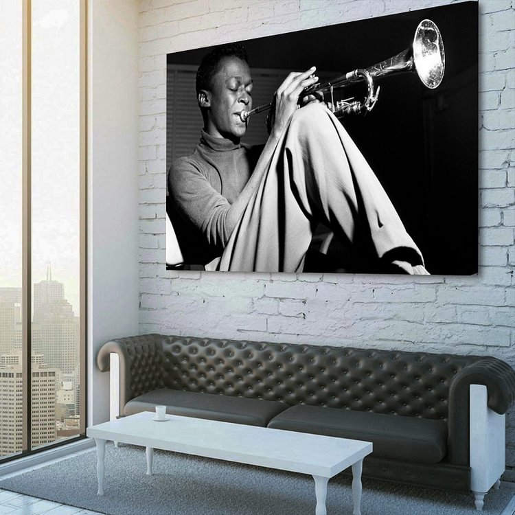 Trumpet Miles Davis Canvas Wall Art