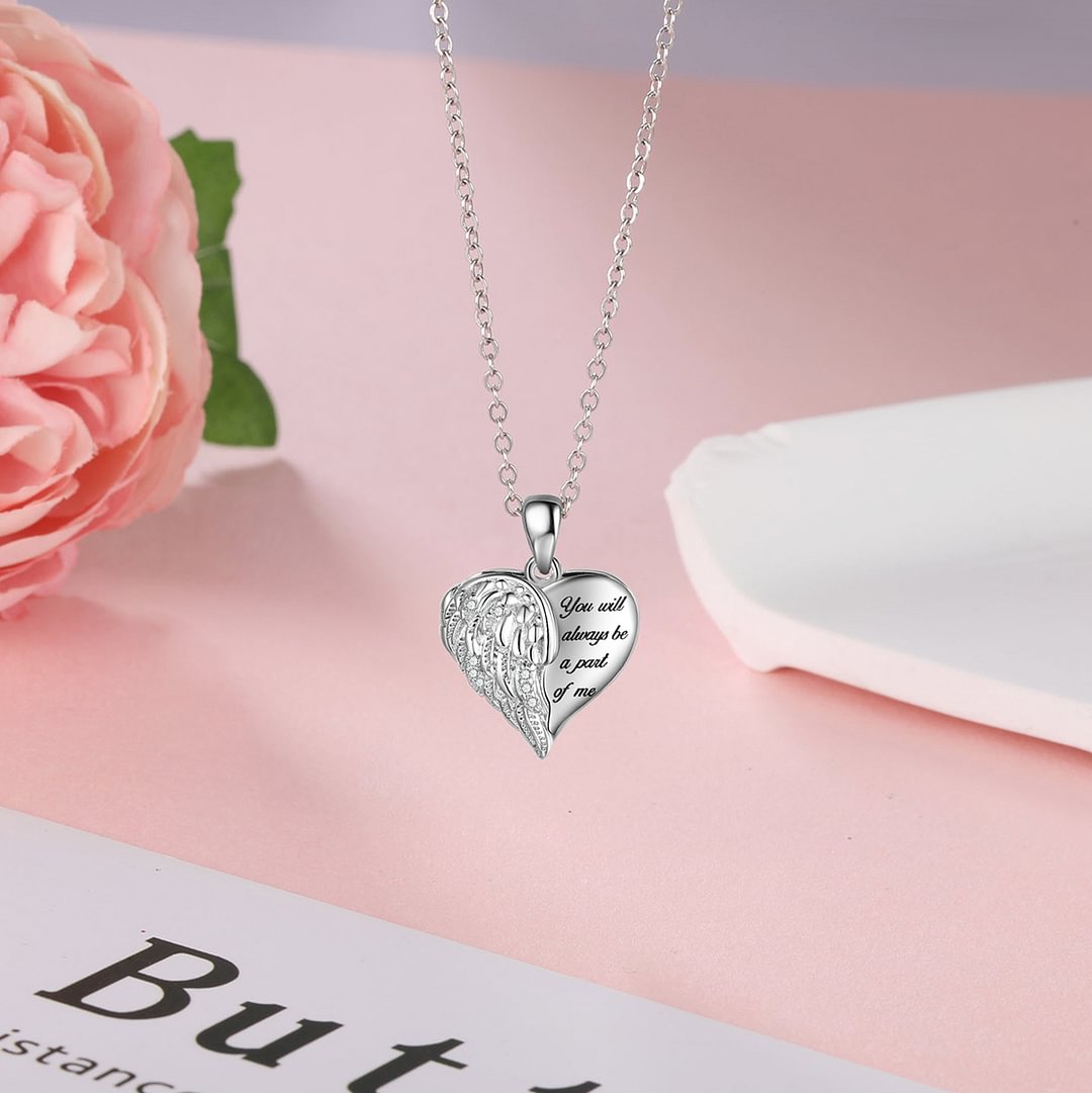 Personalized Heart Necklace With Two Photos For Lover