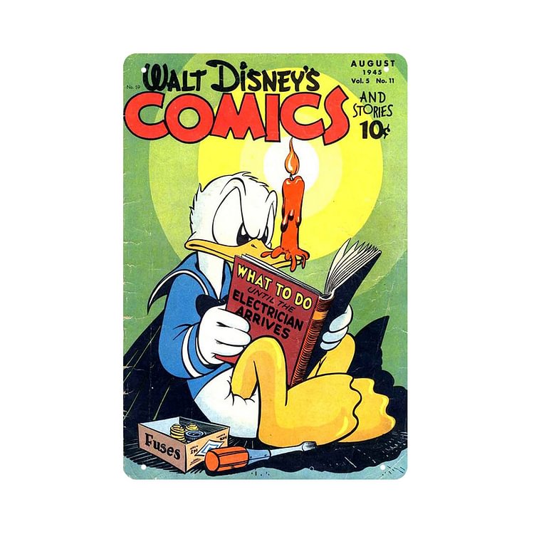 Cartoon Duck - Vintage Tin Signs/Wooden Signs - 20x30cm & 30x40cm