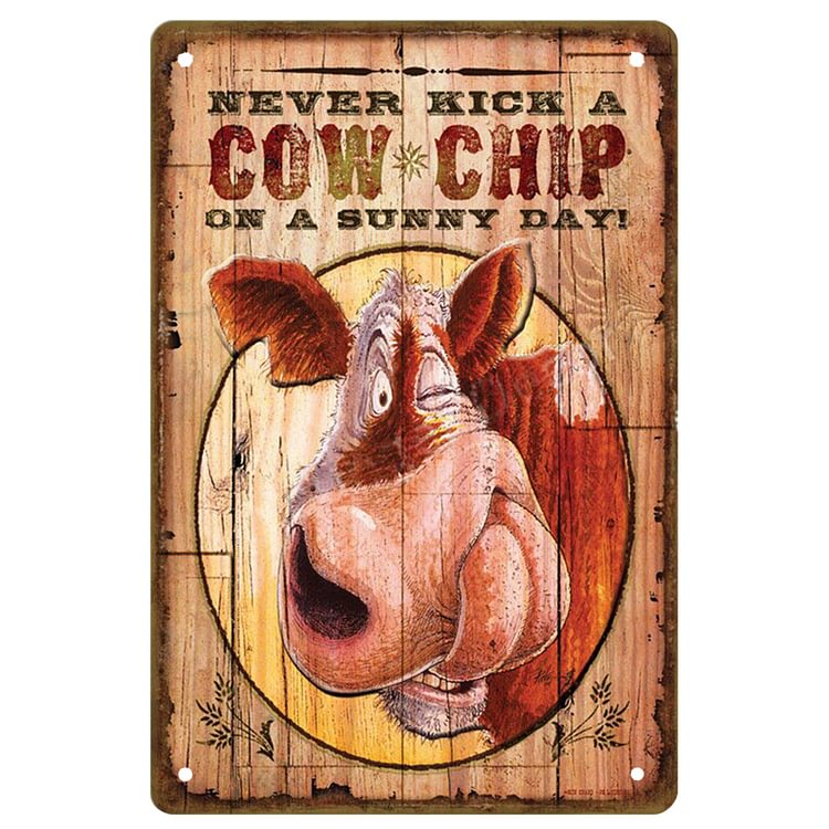 Cow Anima - Vintage Tin Signs/Wooden Signs - 20x30cm & 30x40cm