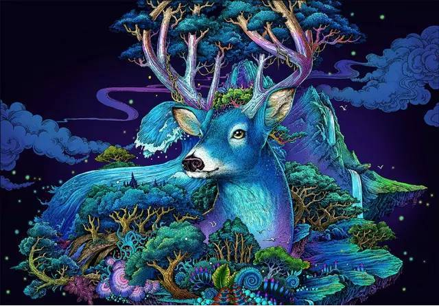 （NEW）Deep Blue Shen Deer WOODEN PUZZLE(CHRISTMAS SALE)-Ainnpuzzle