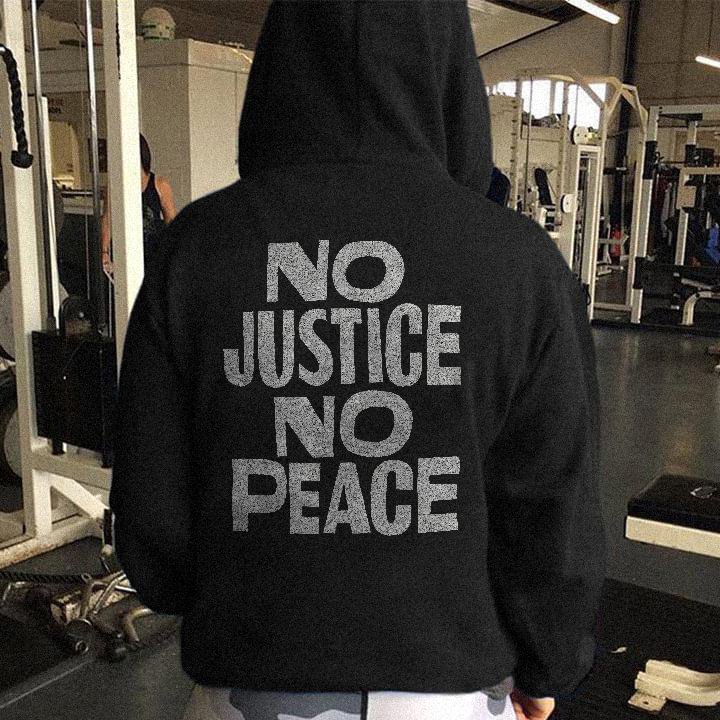 UPRANDY No Justice No Peace Men's Hoodie -  UPRANDY