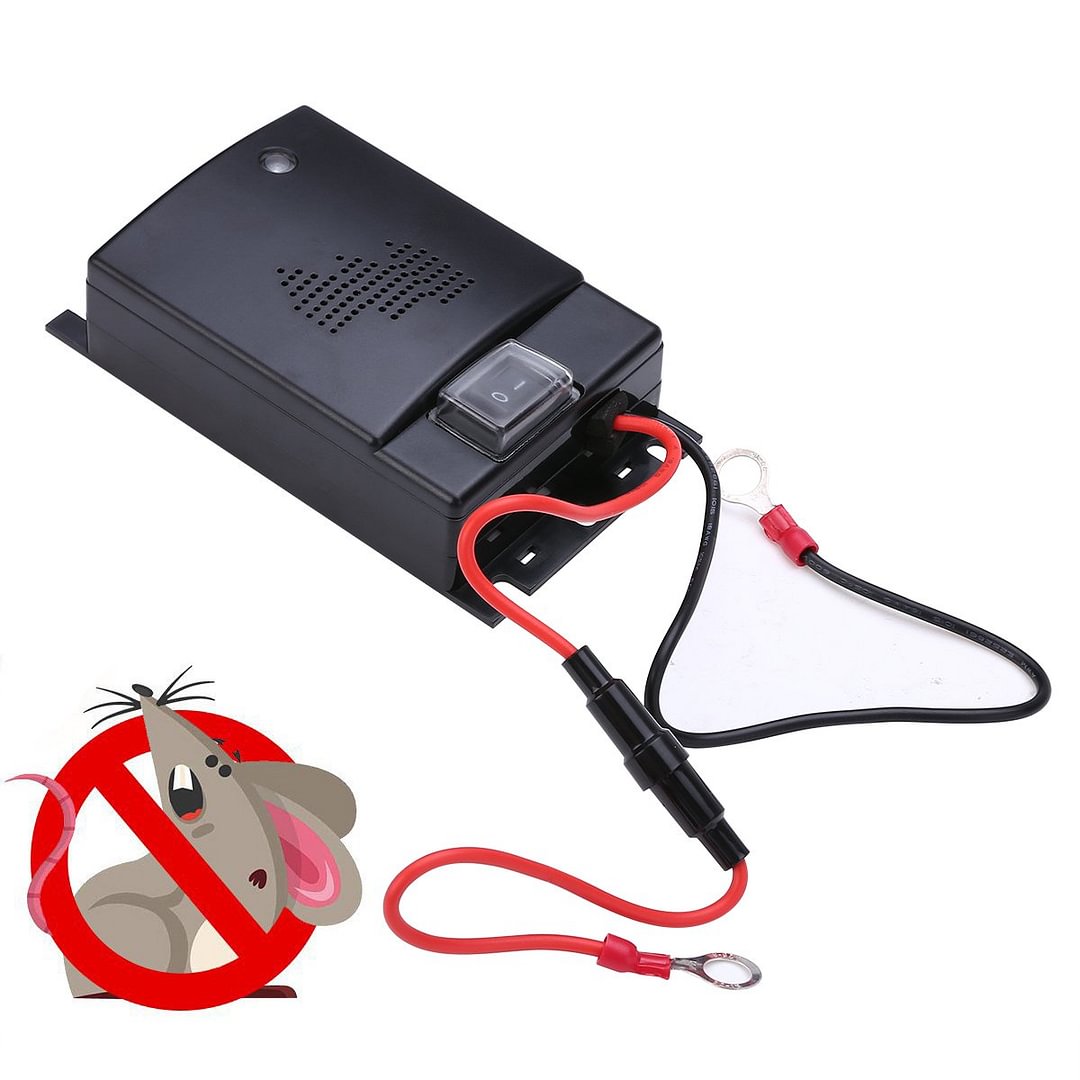 Ultrasonic Car Repeller - PACK of 2 - Get Rid Of Mice, Rats, and Squirrels in 48 Hours - vzzhome