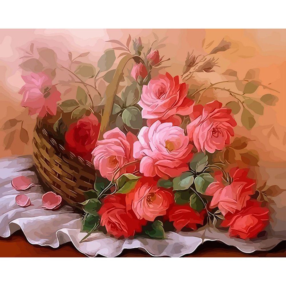 DIY Painting By Numbers Flowers 40*50cm