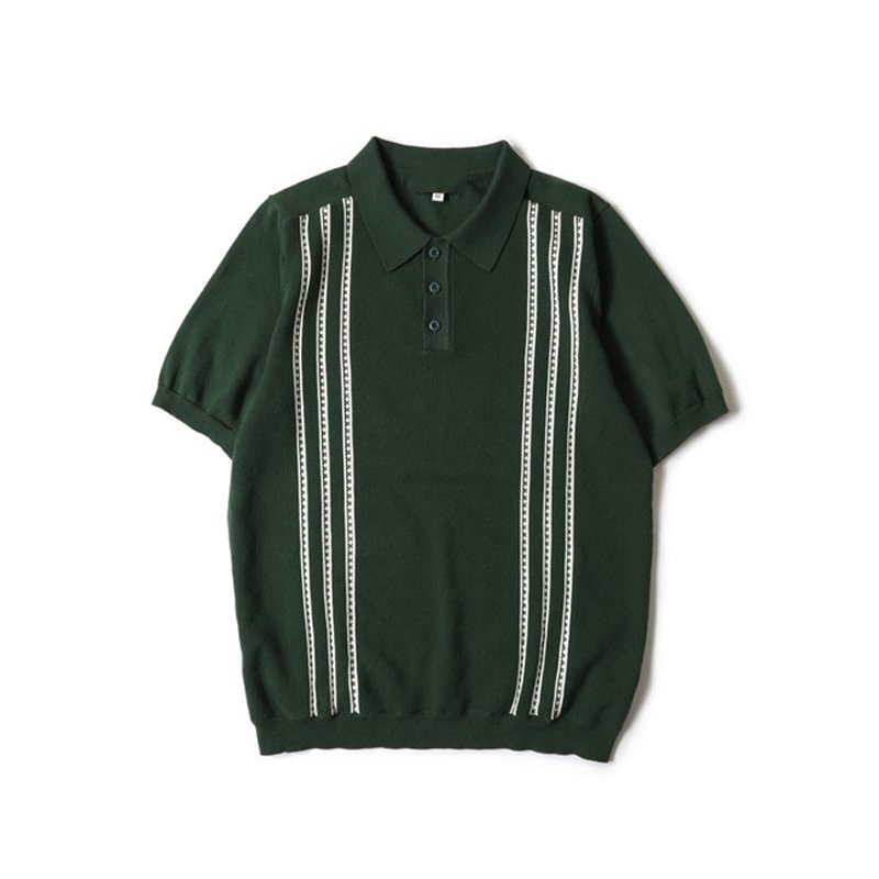 retro italian mafia style polo shirt