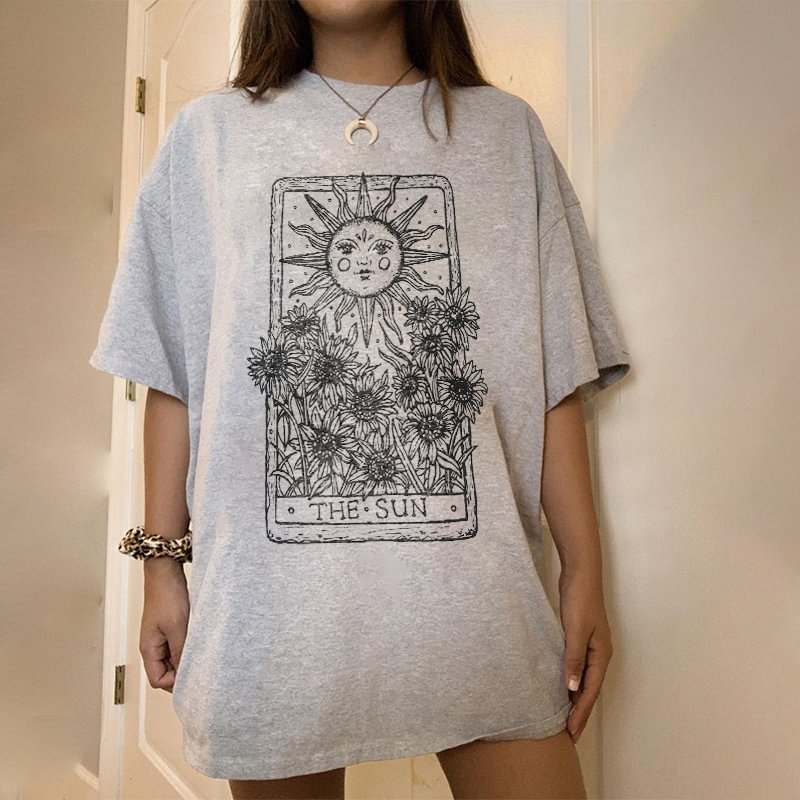   The sun floral print t-shirt - Neojana