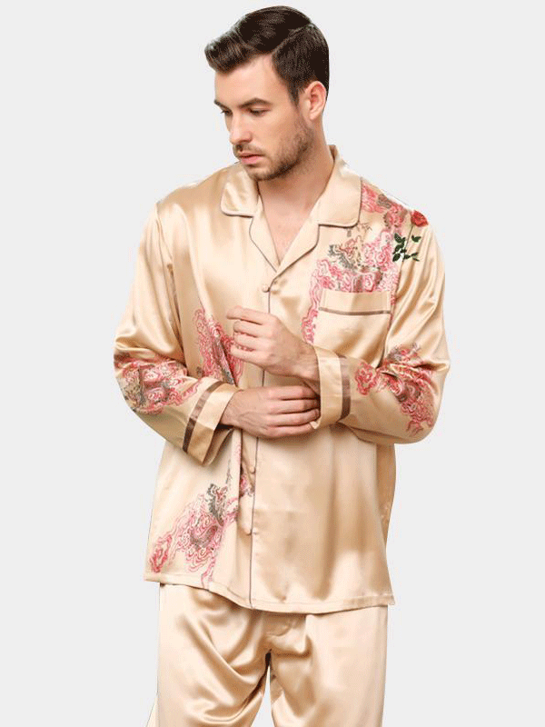 Luxury Royal Real Silk Pajamas Set For Men