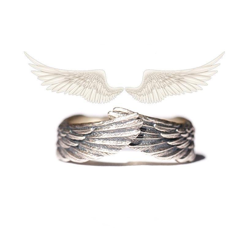 Classic Angel Wings Ring Romantic-VESSFUL