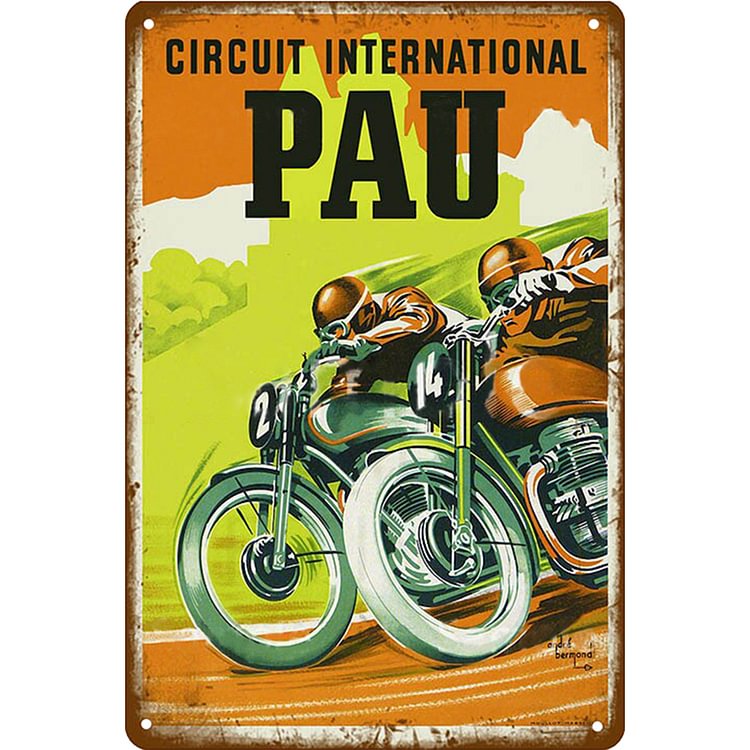 PAU Motorcycle - Vintage Tin Signs