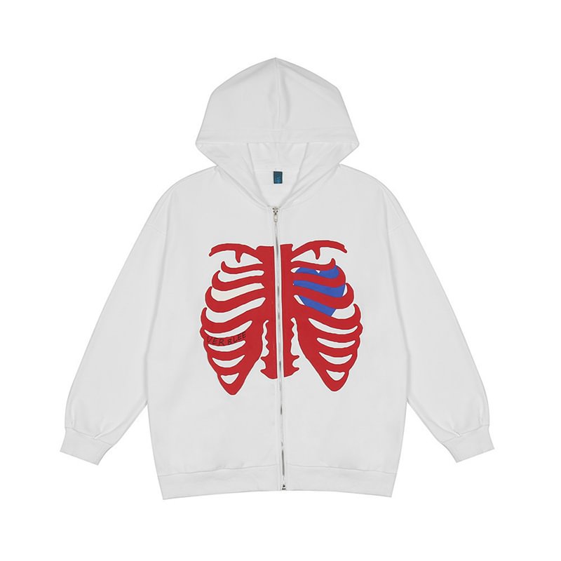 "Heart" Zipper Hoodies / Techwear Club / Techwear