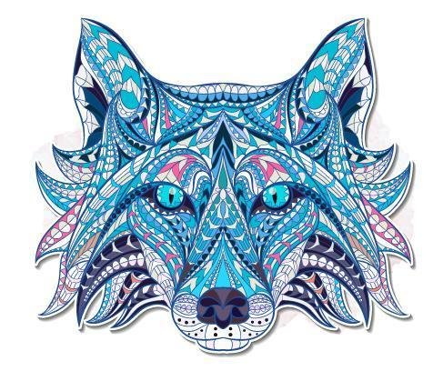 Blue Wolf Head Jigsaw Puzzle(CHRISTMAS SALE)-Ainnpuzzle