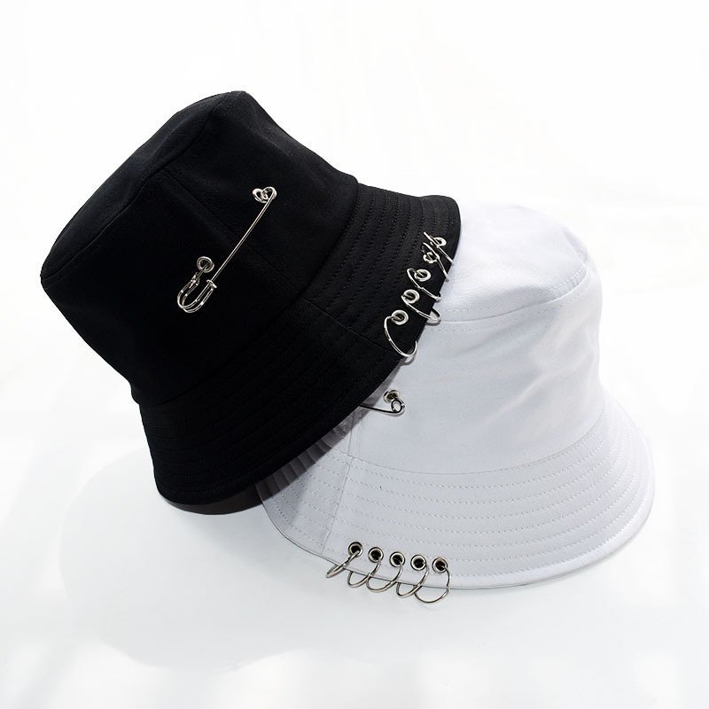 Fisherman hat men's and women's tide brand Korean style trendy hip-hop belt ring sunscreen cap