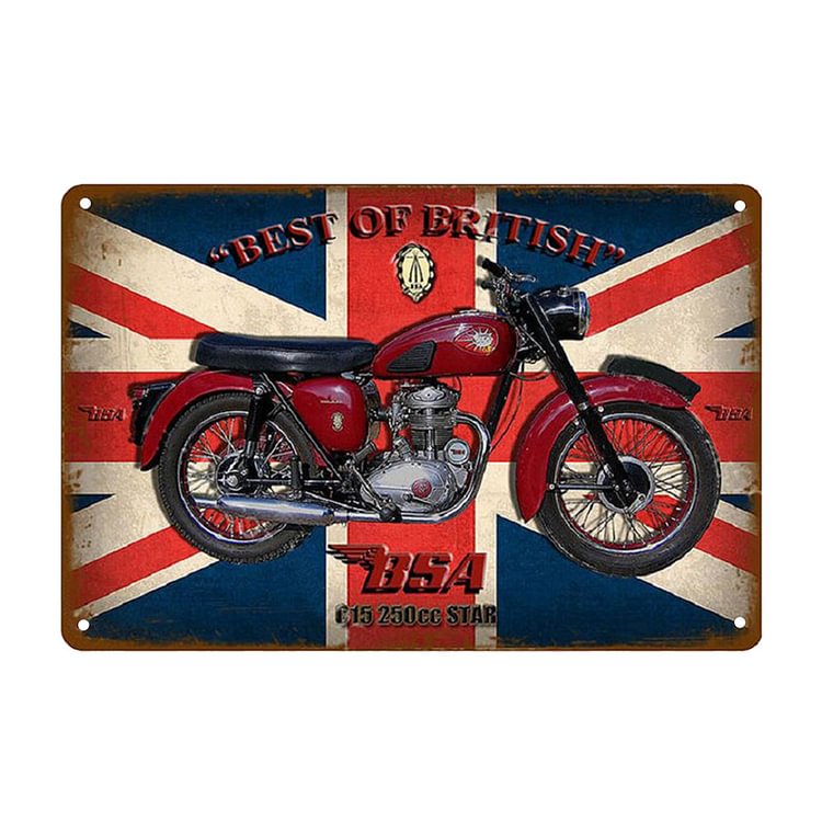 BSA Motorcycle - Vintage Tin Signs