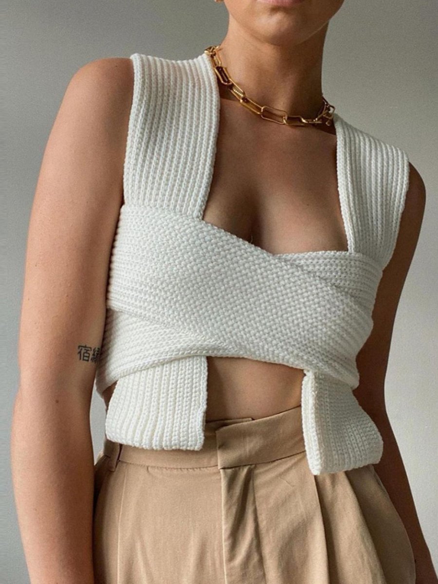 Knitted Crop Top P12932