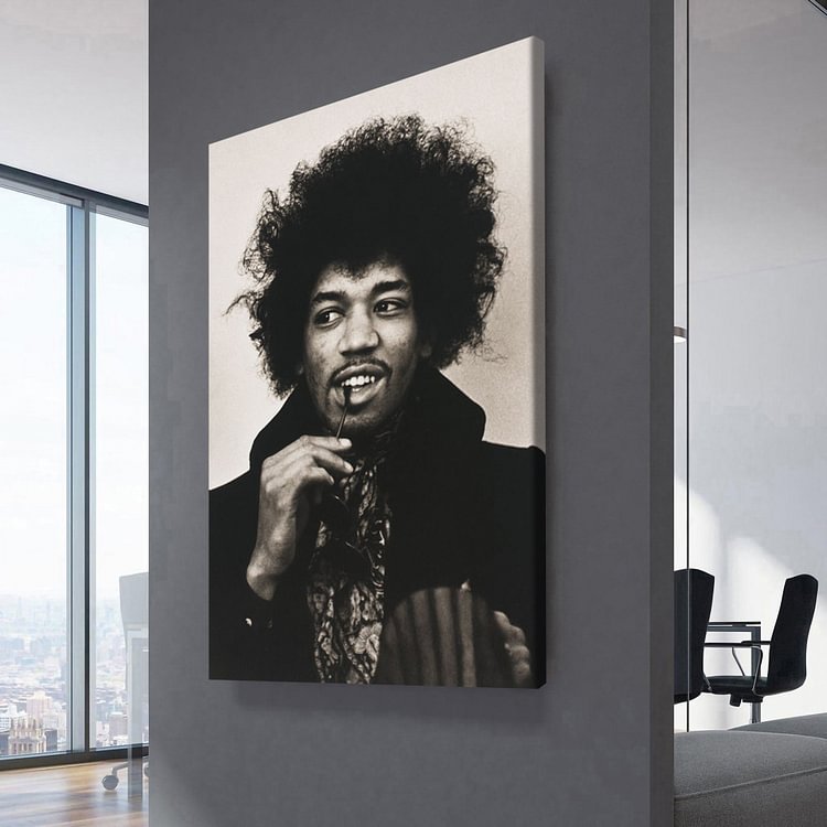 Jimi Hendrix, 1967 Photograph Canvas Wall Art