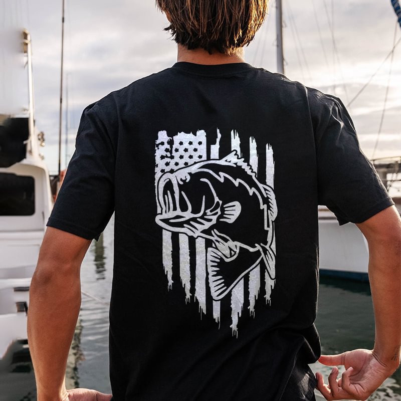 Ocean Fish Pattern Printed T-shirt - Cloeinc