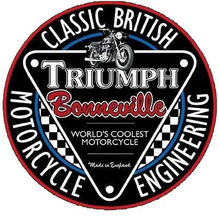 Triumph Motorcycles - Round Tin Signs - 30*30CM