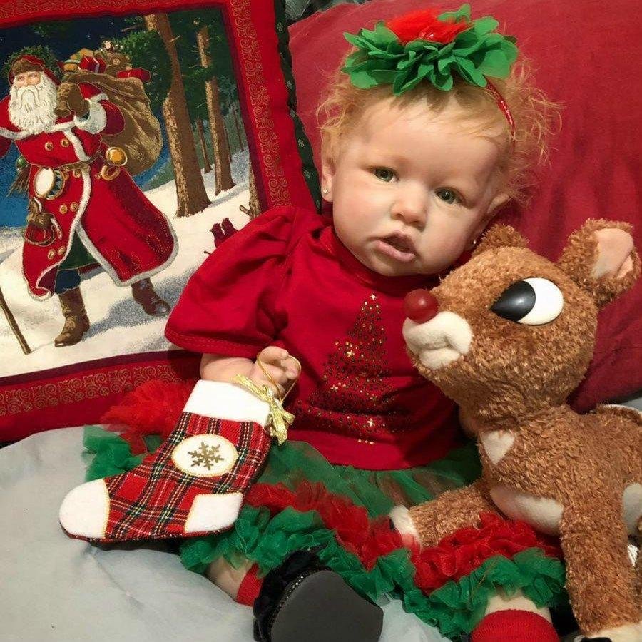 RSG LIFELIKE GALLERY®12" Realistic Reese Lifelike Reborn Baby Doll-Best Christmas Gift