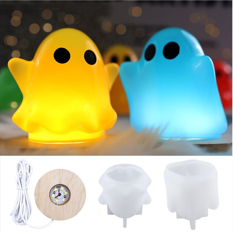 Halloween Cute Ghost Light Resin Mold