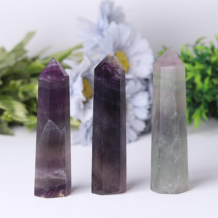 Natural Rainbow Fluorite Towers Points Bulk Collection Crystal wholesale suppliers