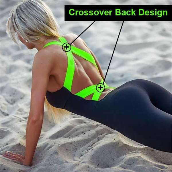 One Piece Sport Clothing Backless Sport Suit Workout Tracksuit For Women Running Tight Dance Sportswear Gym Yoga Women Set