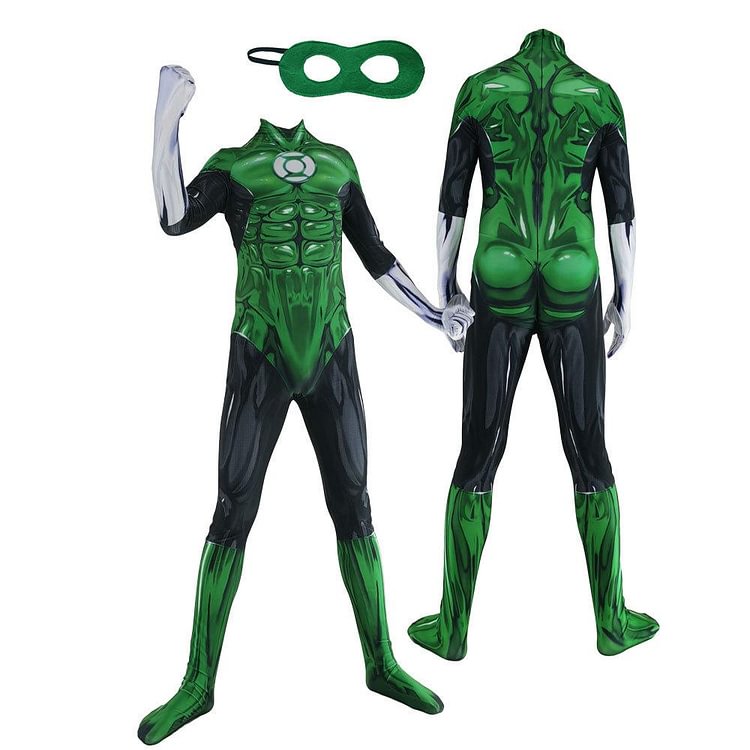 Mayoulove Green Lantern Cosplay Costume Adults Bodysuit Halloween Fancy Jumpsuits-Mayoulove