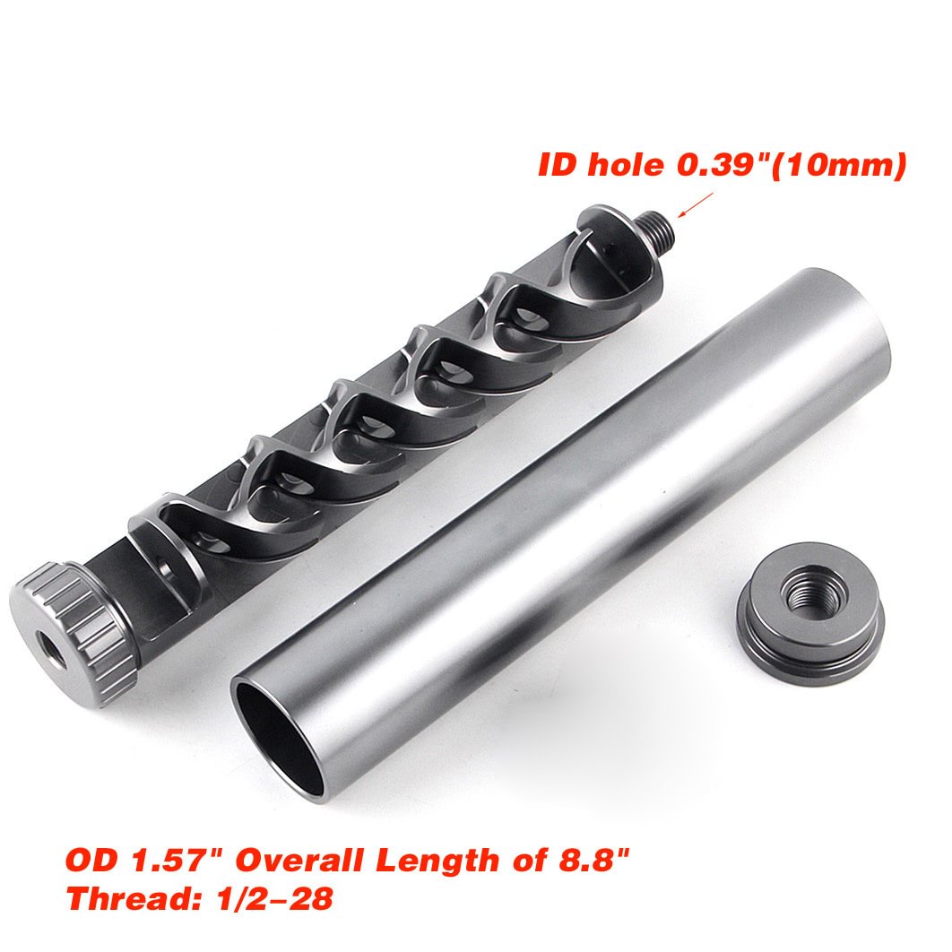 1/2x28 Fuel Filter Aluminum Sprial for NaPa 4003 8.8 inch Solvent Traps