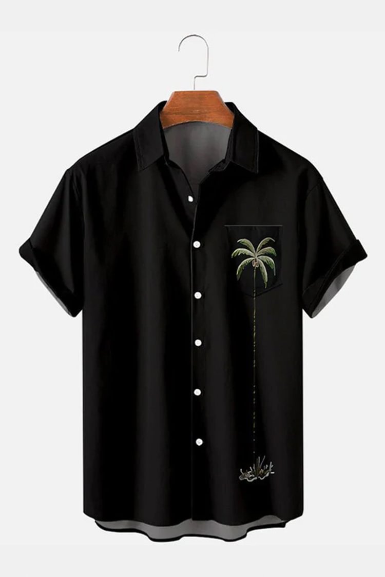 Tiboyz Hawaiian Palm Short Sleeve Shirt