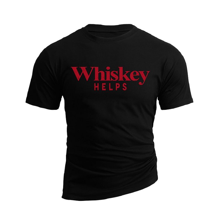 WHISKEY HELPS GRAPHIC TEE