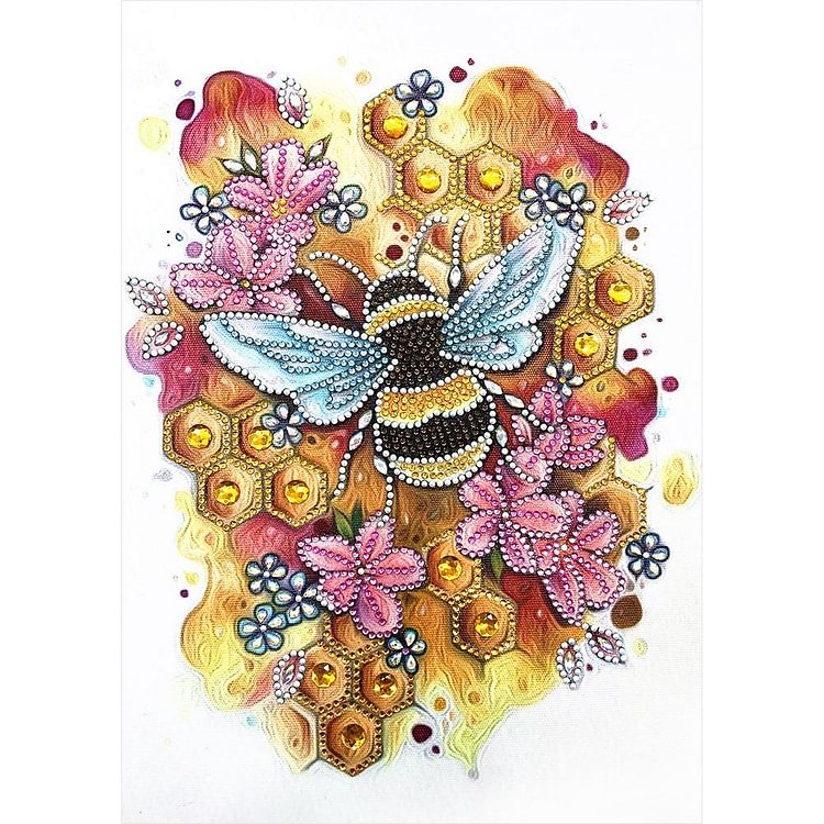 Bee - Special Shaped Drill Diamond Painting - 30x40cm(Canvas)