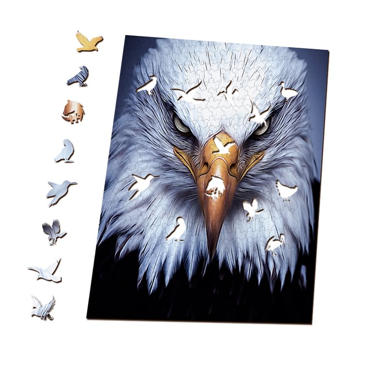 Eagle Face Wooden Jigsaw Puzzle