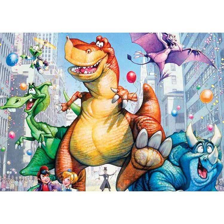 Dinosaur - Full Round Drill Diamond Painting - 30x40cm(Canvas)
