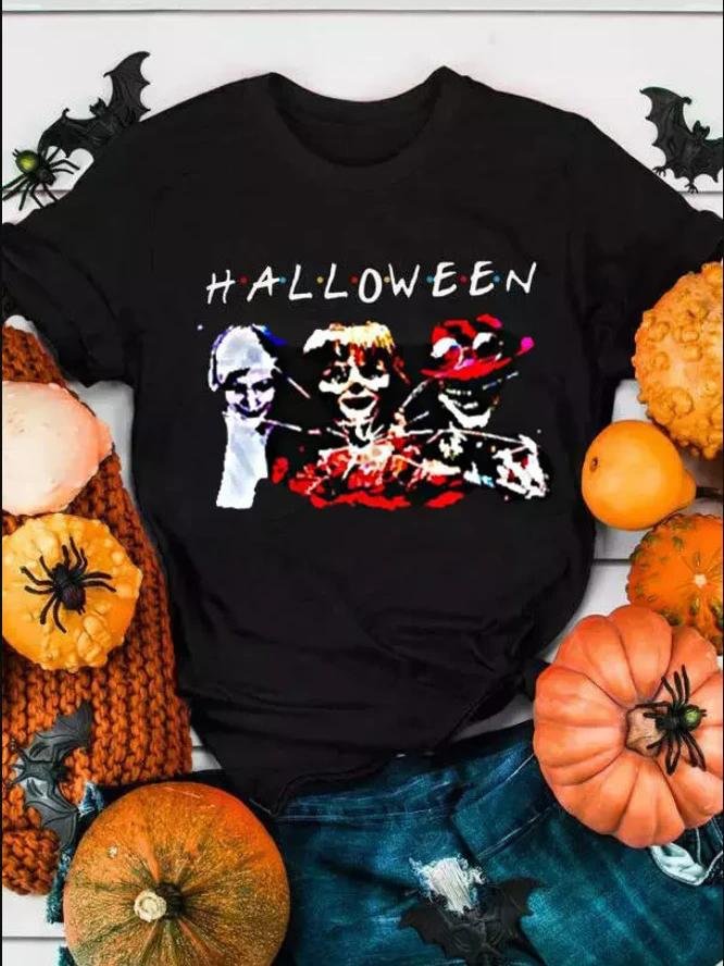 Halloween Horror Movie Graphic T-Shirt Tee-Mayoulove
