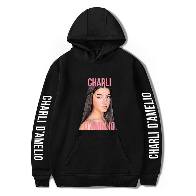 Charli DAmelio Hoodie Men and Women Pullover Unisex Tracksuit-Mayoulove