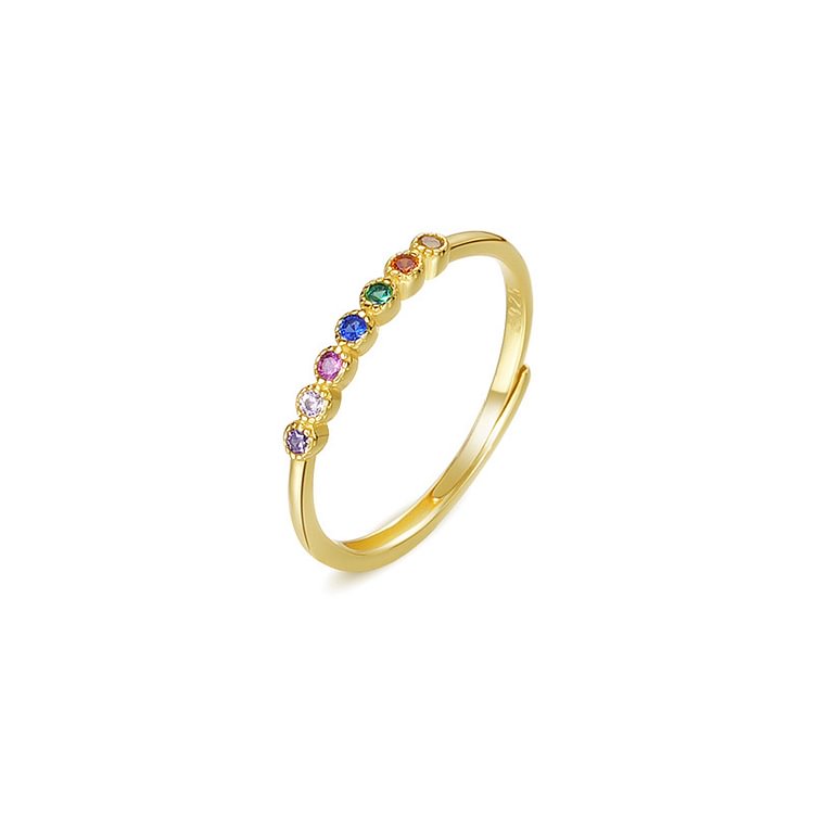 Colorful Zironic Simple Ring