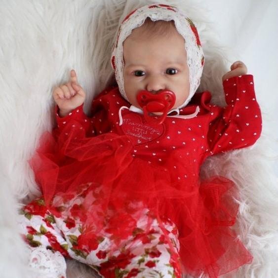 Silicone 20" baby Lillian Christmas Reborn Toddler Baby Girl, Best Doll Gift for Kids Toy 2022 -Creativegiftss® - [product_tag]