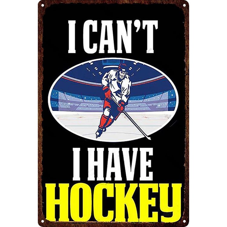 Ice Hockey - Vintage Tin Signs/Wooden Signs - 20x30cm & 30x40cm