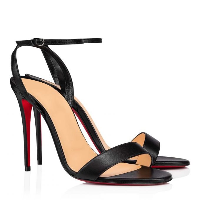 100mm Fashion Open Toe Ankle Slim Lace Up Pumps Matte Sandals Red Soles-vocosishoes