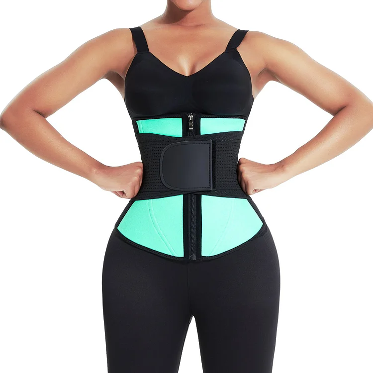 Light Green Adjustable Belt Back Support Waist Cincher