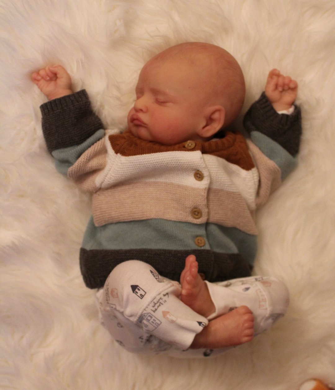  20" Chubby Cheeks Realistic Silicone Reborn Asleep Baby Doll Danika - Reborndollsshop.com-Reborndollsshop®