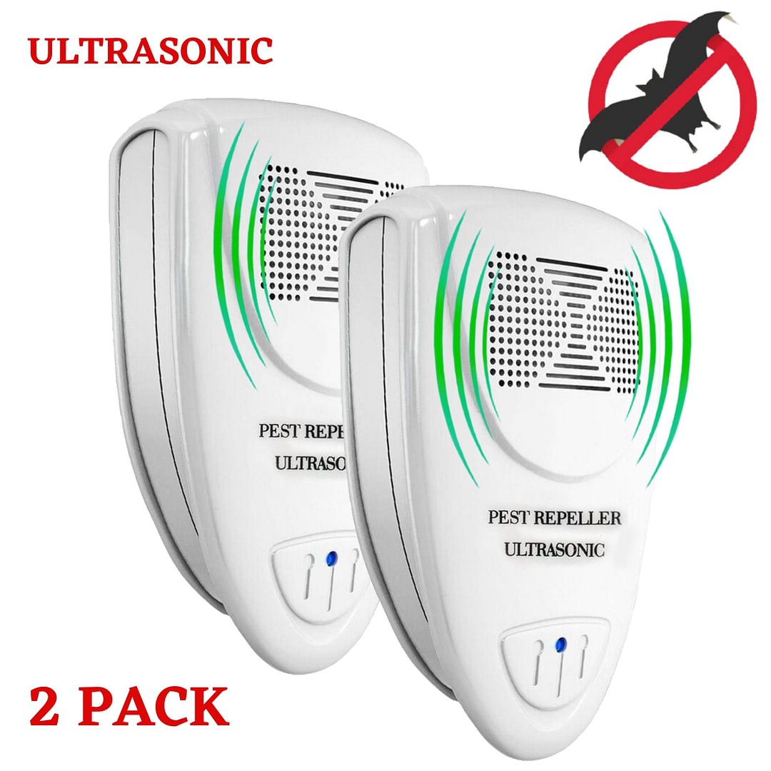 Ultrasonic Bat Repellent - Pack Òf 2 Deterrent Devices - Get Rid Of Bats In 48 Hours、shopify、sdecorshop