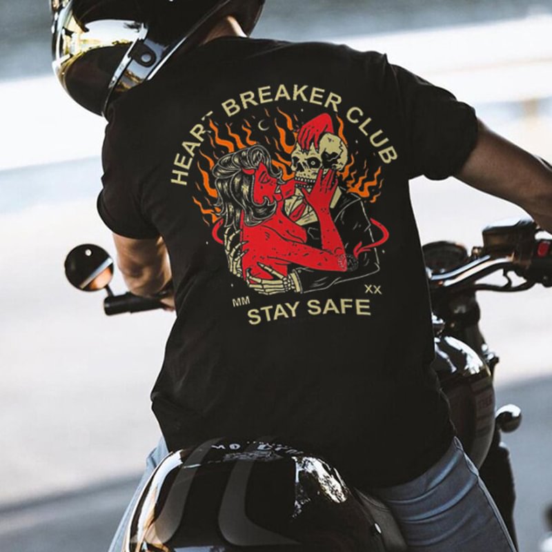 UPRANDY Heart Breaker Club Skull Printed Men's T-shirt Designer -  UPRANDY