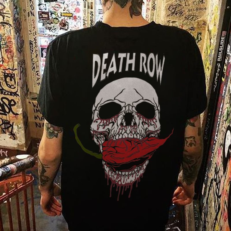 Death Row Printing Casual Men's T-shirt Designer -  UPRANDY