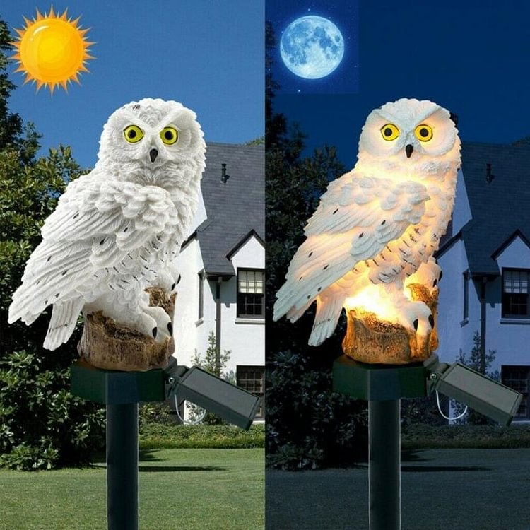 Led Solar Light Owl Solar Light Outdoor Courtyard Garden Road Lighting Decoration - tree - Codlins